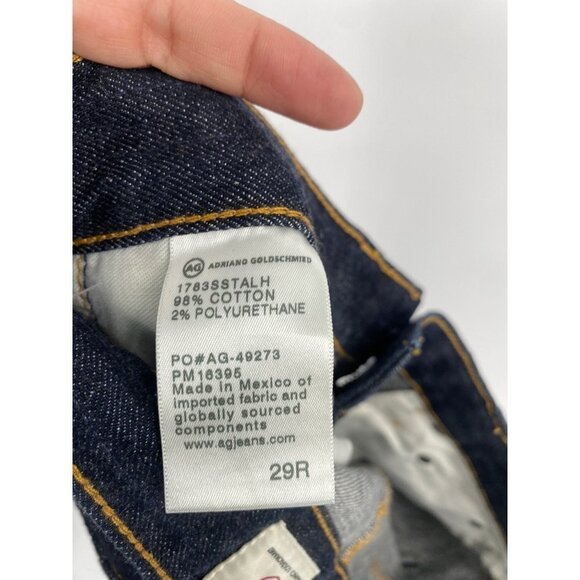 AG Adriano Goldschmied The Tellis Modern Slim Jeans 29R Contrast Stitch Men's - Picture 6 of 7